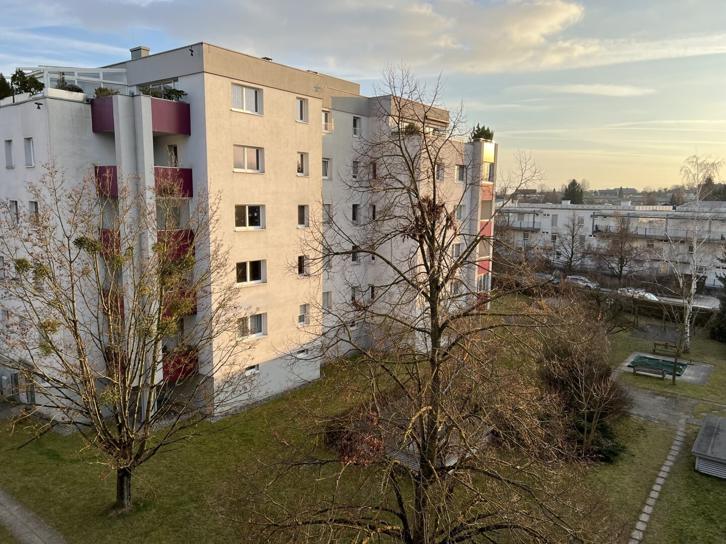 Ausblick vom Balkon