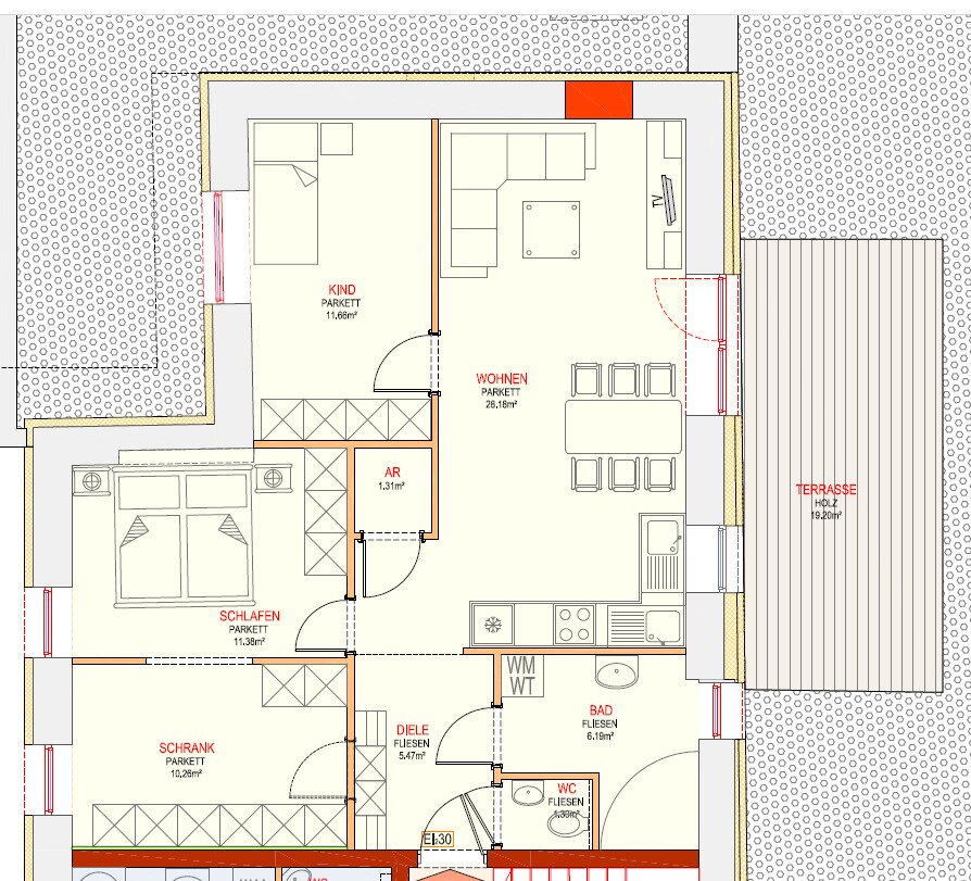 Modern und komfortabel wohnen in Ansfelden – 4 Zimmer, 4052 Ansfelden, Wohnung